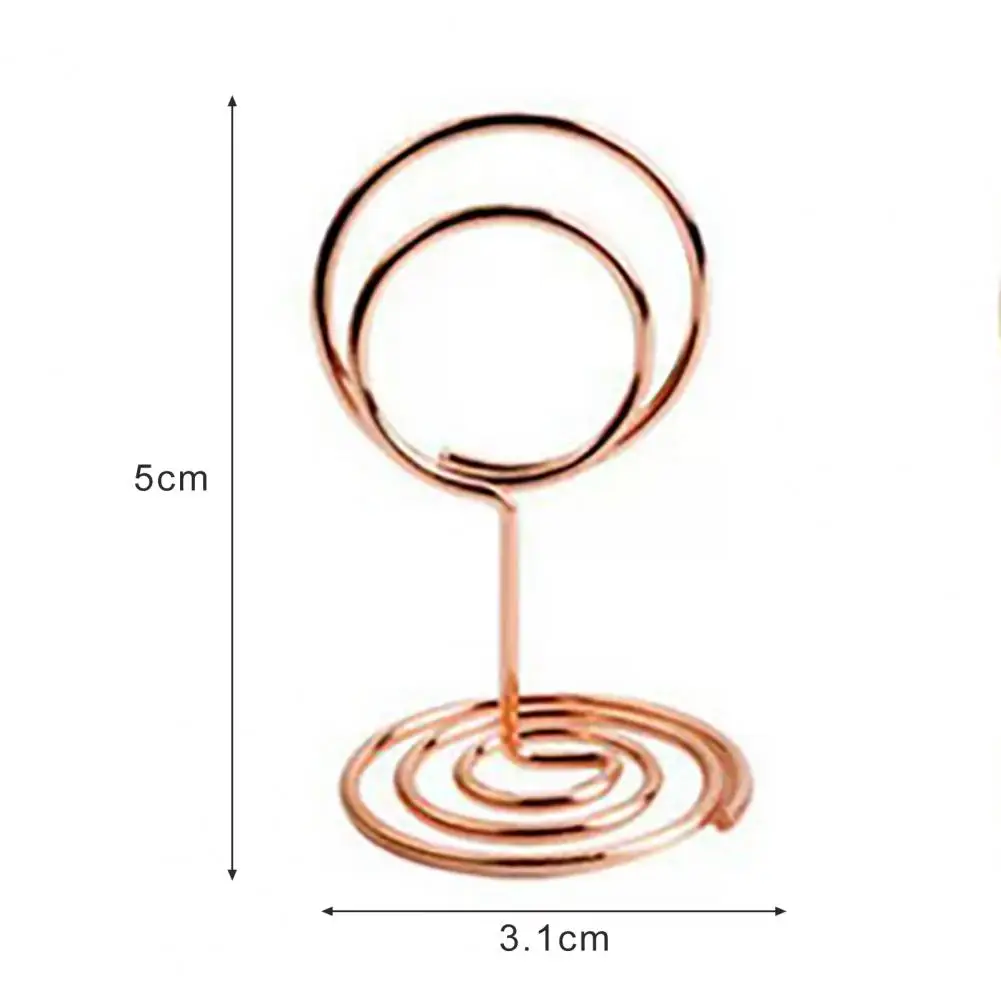 30Pcs/Set Metal Card Holder Desktop Standing Multifunctional Mini Photo Picture Menu Memo Table Number Display Clip Organizer