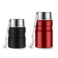 Stainless Steel Insulation Lunch Box Soup with Spoon Containers Thermo Mug Thermo Cup 500ML 750ML Vacuum Flasks Thermosbeker 4