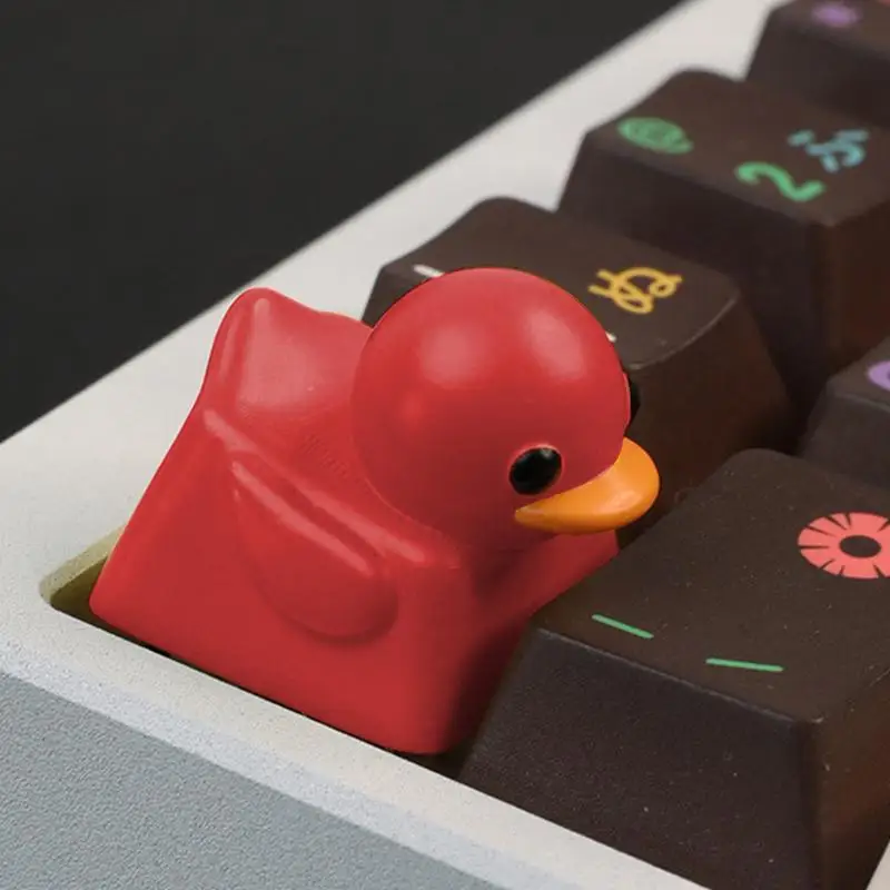 Duck Keycap ABS PVC Keycap Replacement For MX Mechanical Keyboards Cute Decor Game Accessories DecompressionSupplies
