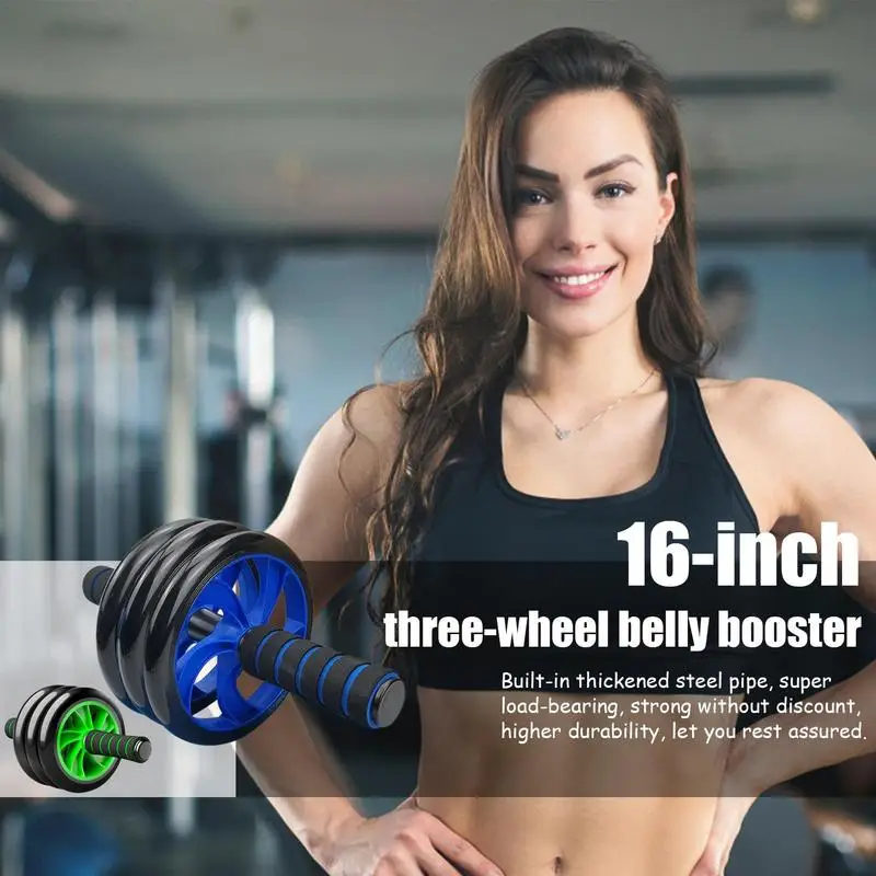 

Abdominal Muscle Wheel Workout Slimming Healthy Unisex Abdominal Roller Multi-Purpose Fitness Equipment With Silent Roller For