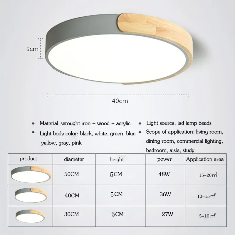 Ultra-thin LED Ceiling Lights Living Room Cold Warm White Natural Light Fixtures led ceiling light ceiling light
