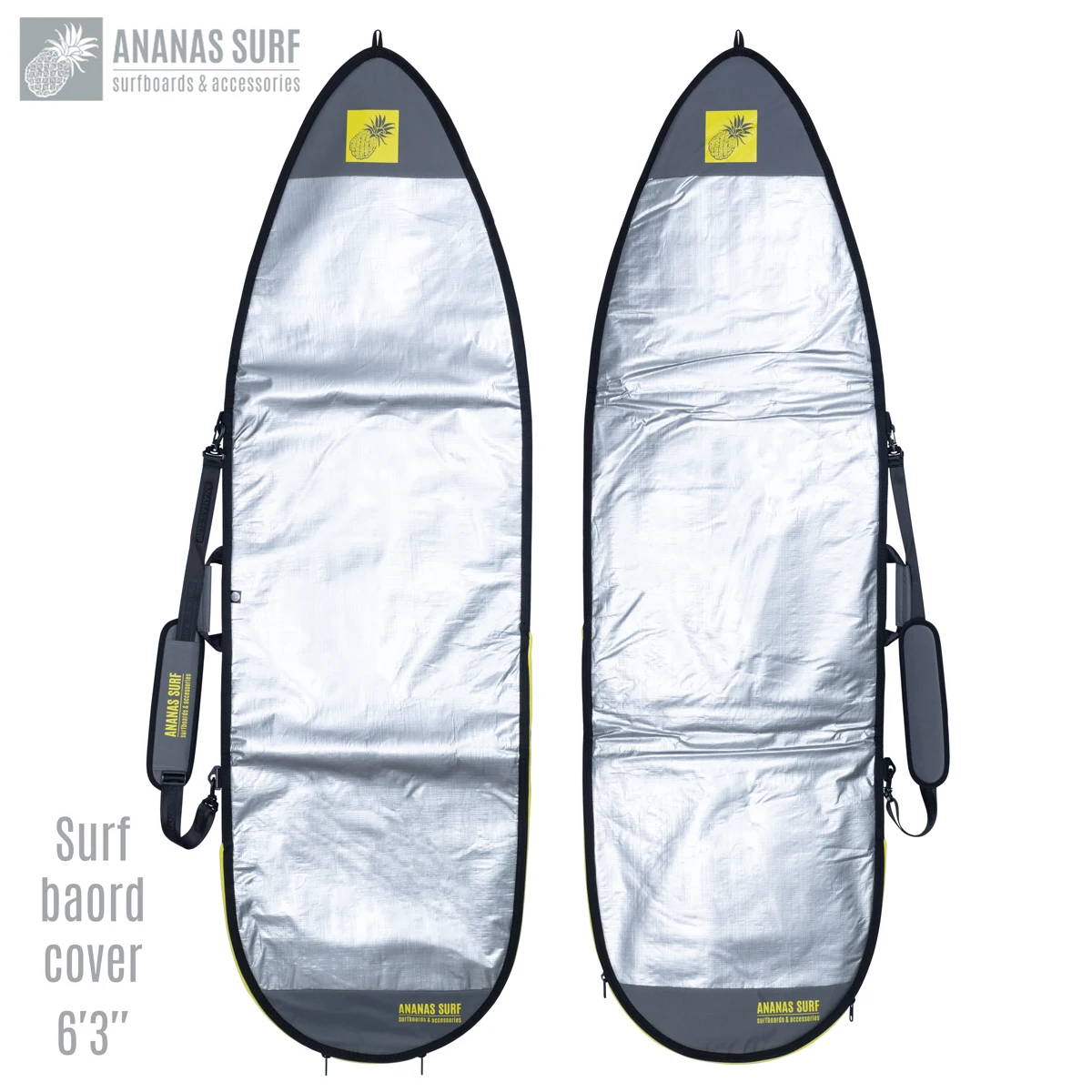Ananas Surf 6'3"(190 Cm) Surfboard Shortboard Bag 6ft.3inch. Day Protect Cover Boardbag Travel