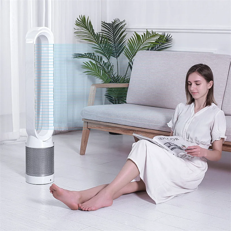 220V Air Purification Circulation Bladeless Fan Ultra-Quiet Dormitory Desk Floor Electric Fan Tower Fan Bladeless Fan Room Fan 3