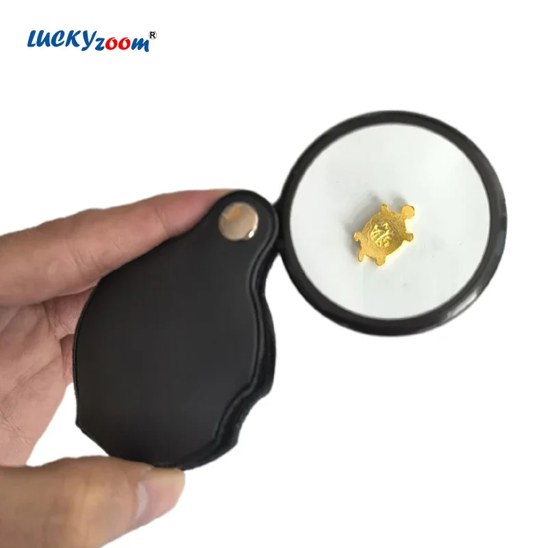 Magnifying Glass 6X Foldable Mini Size Reading Magnifier Loupe