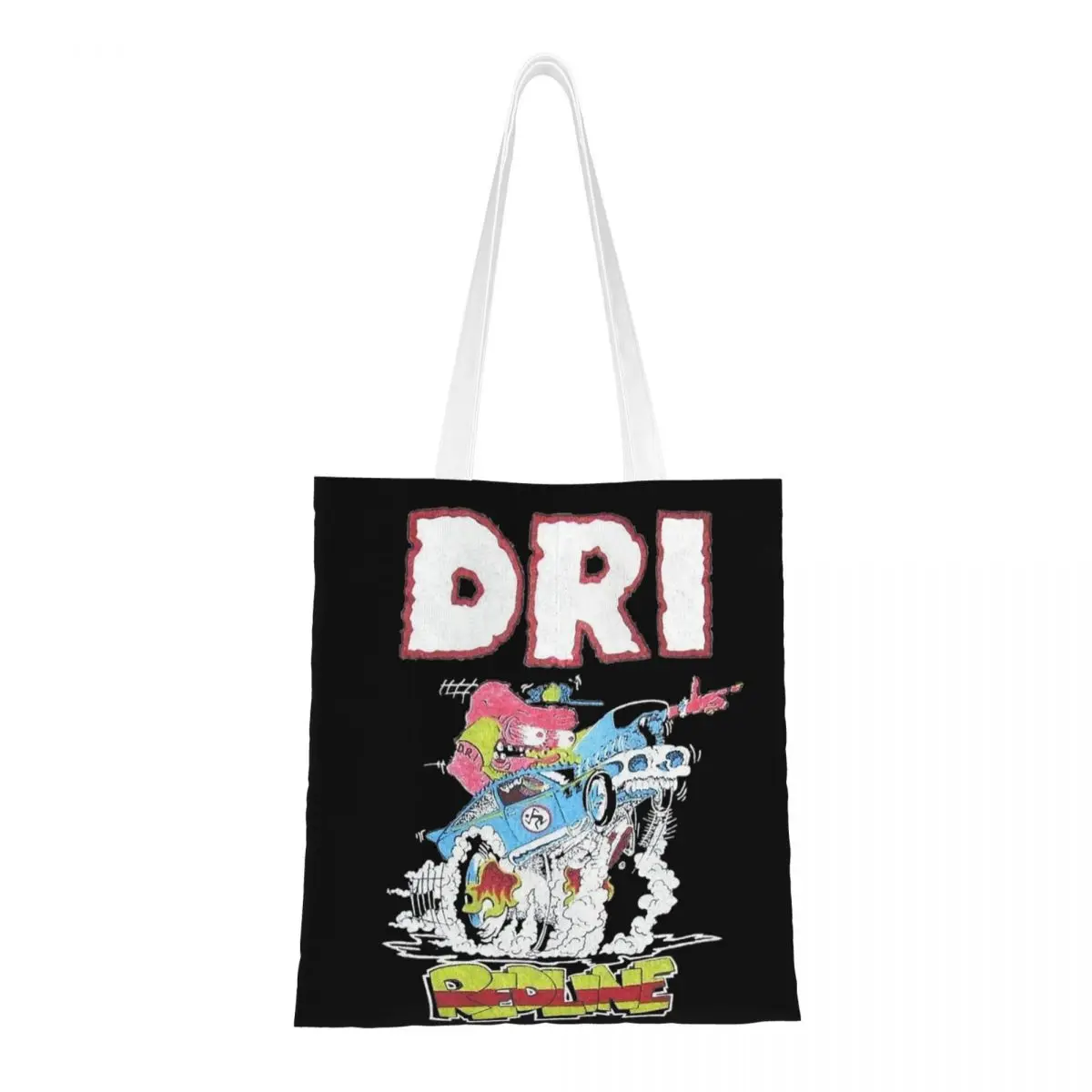 

Vintage Tour DRI Band Tote Bags Women Handbag Foldable Student Shoulder Bag Reusable Shopping Bag