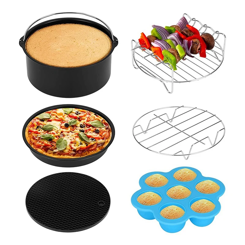 

7 Inch Replacement Accessories Fit For /GOWISEUSA/COZYNA/COSORI/Ninjia And All Air Fryers 3.7QT