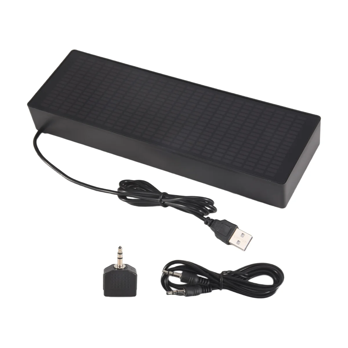 N13R HOT LED Music Spectrum Rhythm Lights Voice Sensor 1624 RGB Atmosphere Level Indicator with Clock Display(Wire Control)