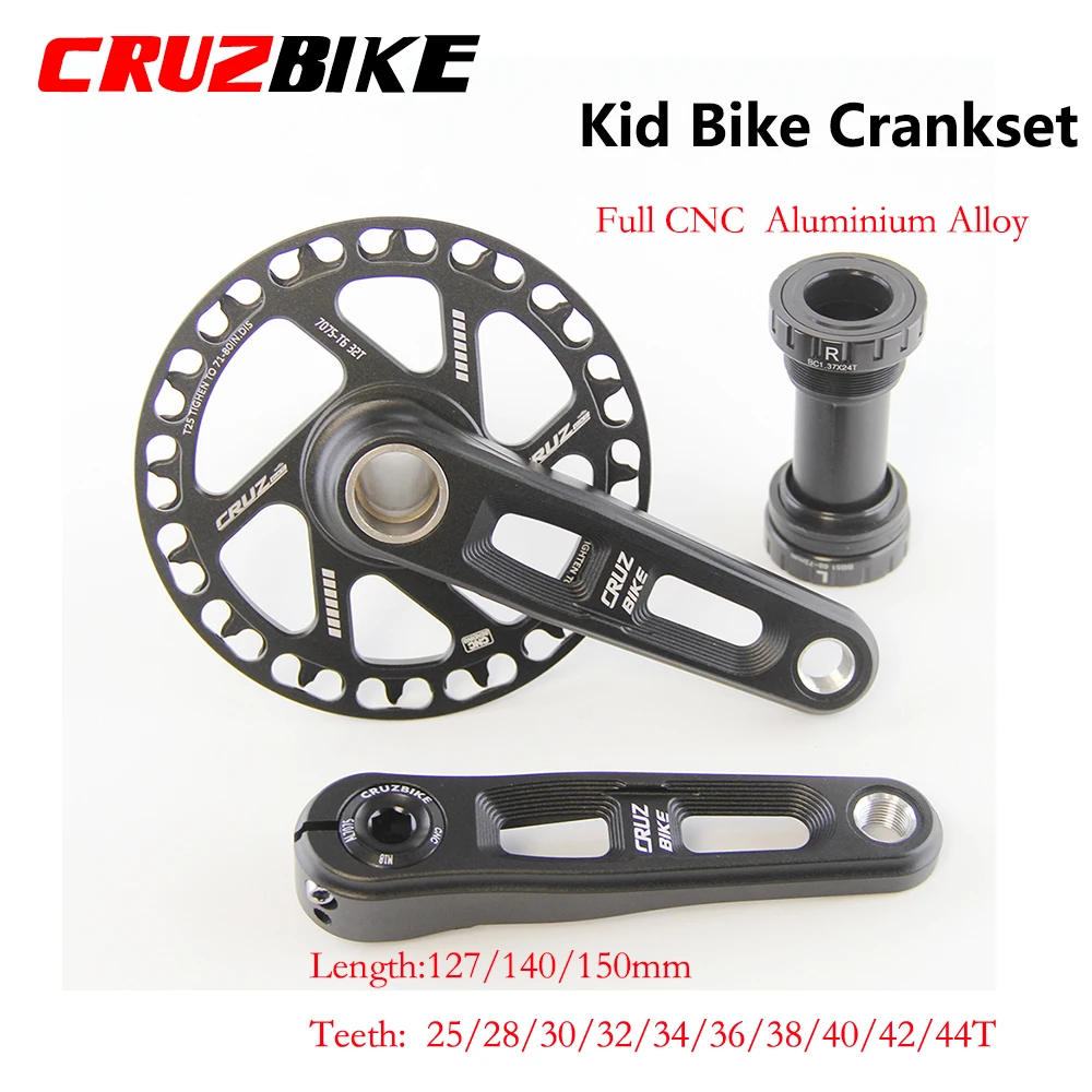 

CRUZbike Children's Folding Bike Crankset Kid's Bicycle Hollow Tech Crank Ultralight 127/140/150mm