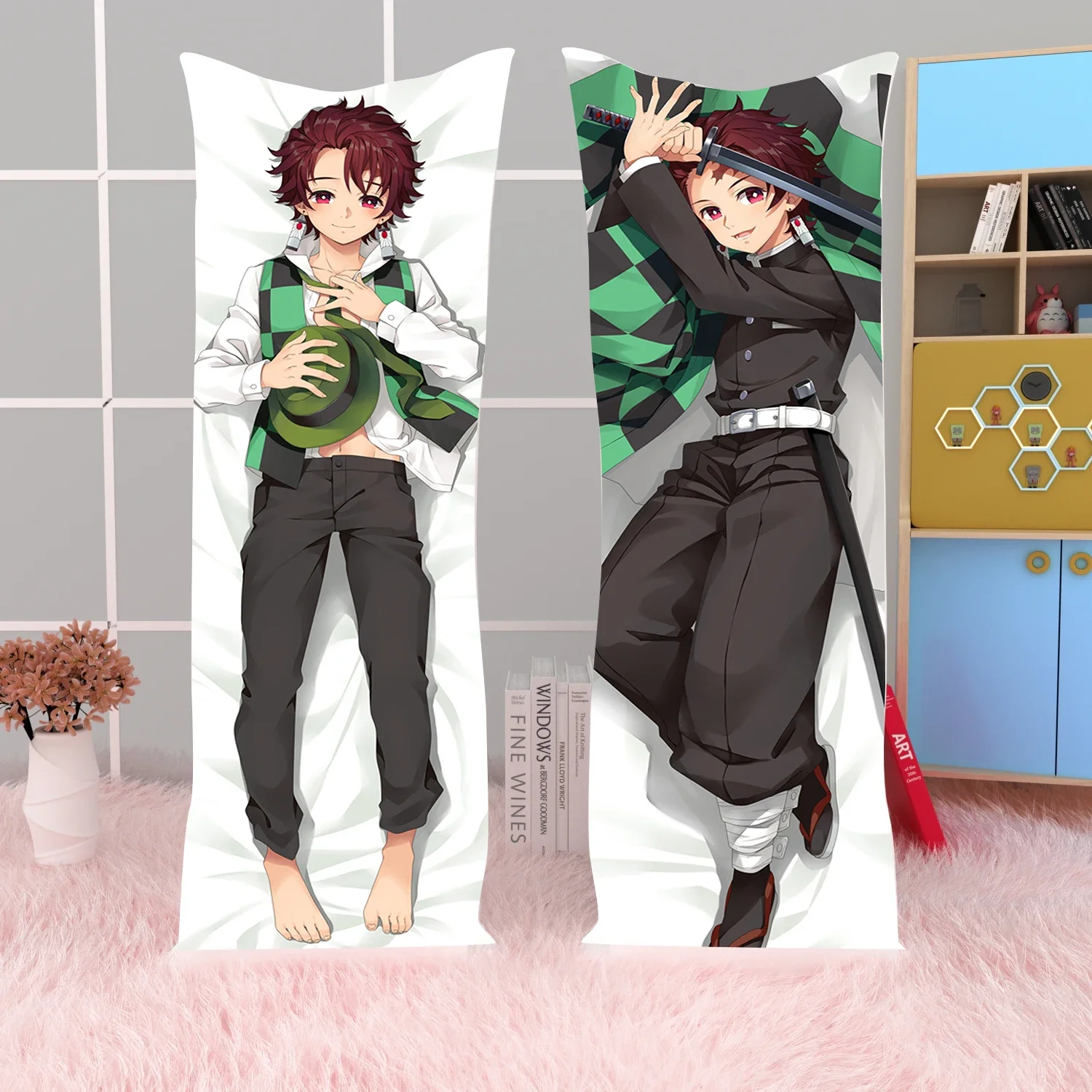 Demon Slayer Clean Body Pillow Akaza Dakimakura Body Pillow Cover