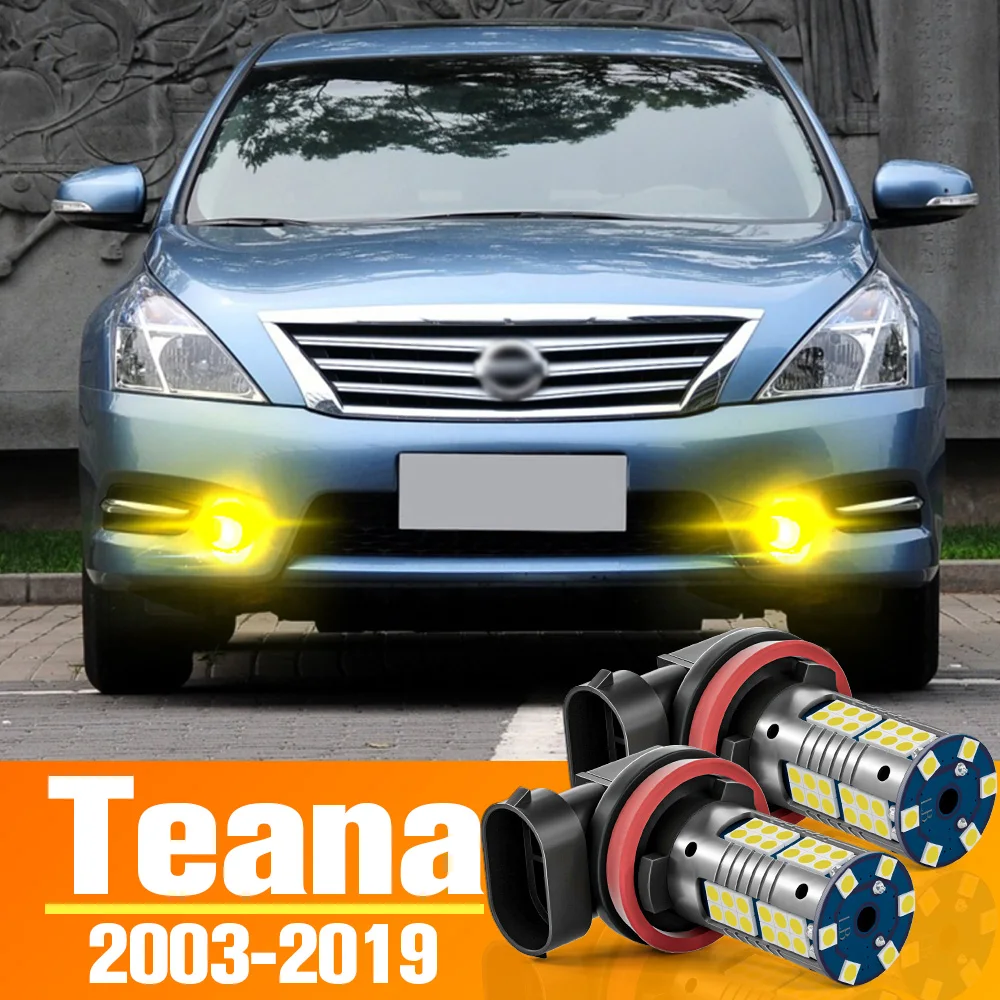 

2x LED Front Fog Light Bulb Accessories For Nissan Teana J31 J32 J33 2003-2019 2009 2010 2011 2012 2013 2014 2015 2016 2017 2018