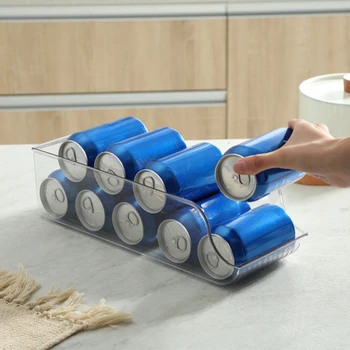 Lattine portaoggetti da cucina, lattine di soda, lattine portaoggetti, organizzatori per frigorifero e congelatore, dispenser per lattine, accessori da cucina 1