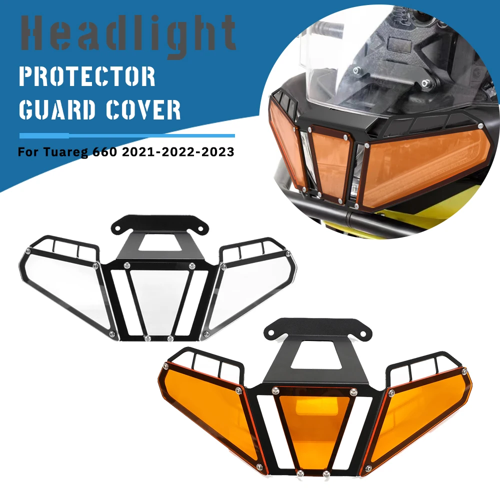 

Tuareg660 Headlight Head Light Guard Protector Cover For Aprilia Tuareg 660 2021 2022 2023 Motorcycle Protection Grille Protect