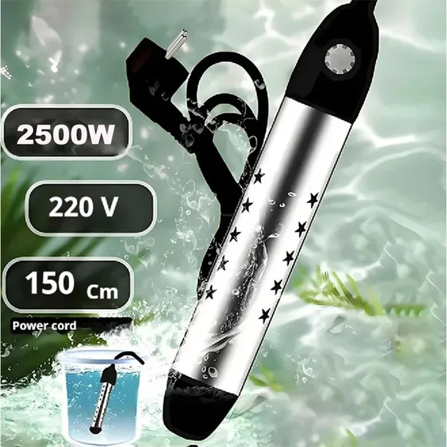 220V เครื่องทําน้ําอุ่นไฟฟ้า 2000 W-2500 W แบบพกพาหม้อต้มน้ําร้อนสระว่ายน้ําเครื่องทําความร้อน MINI เครื่องทําความร้อนสําหรับ Brewing EU UK AU Plug 1