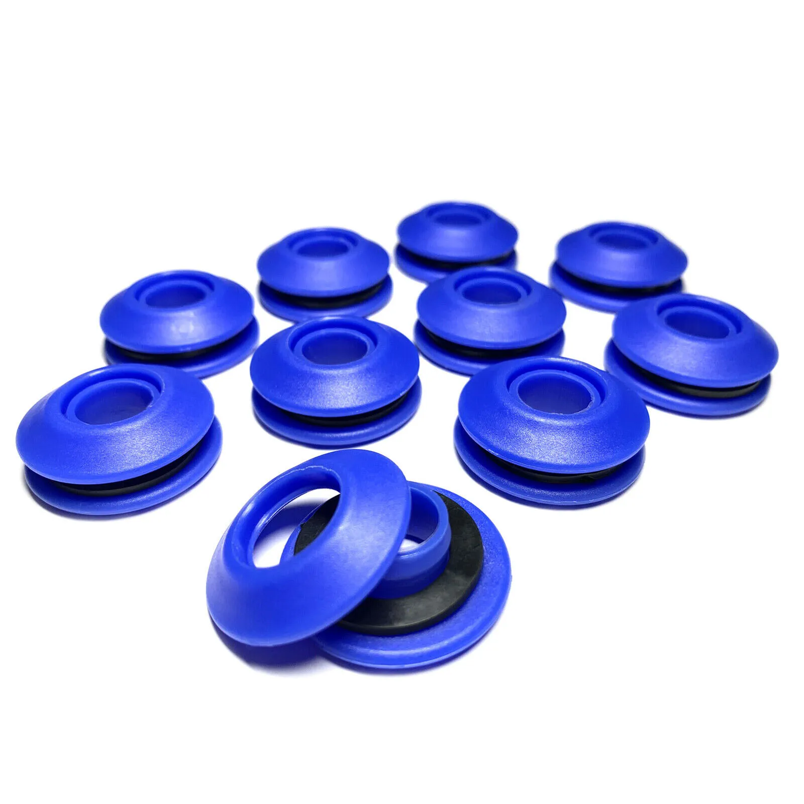 Plastic Eyelets Set for Tarpaulins and Pool Covers  Choose from 10 or 50 Pieces  Various Color Options for Your Preference