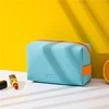 Leather Travel Cosmetic Bag Portable Women /Man Makeup Case Waterproof Multifunctional Toiletry Organizer Storage Bag 3