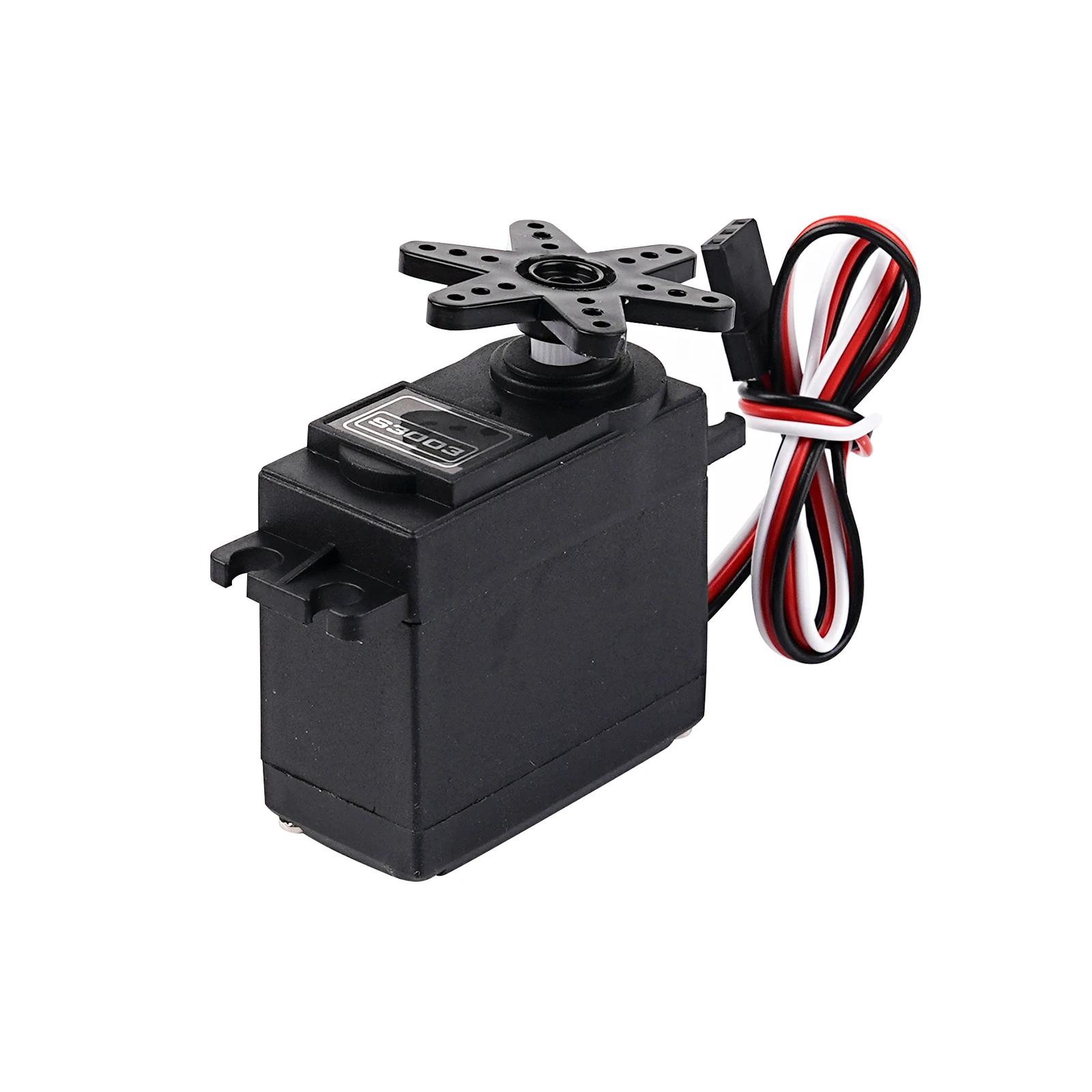 Servomoteur RC S3003 6kg 180/270/360° 4.8-6V Standard 25T pour Voiture Avion Bateau