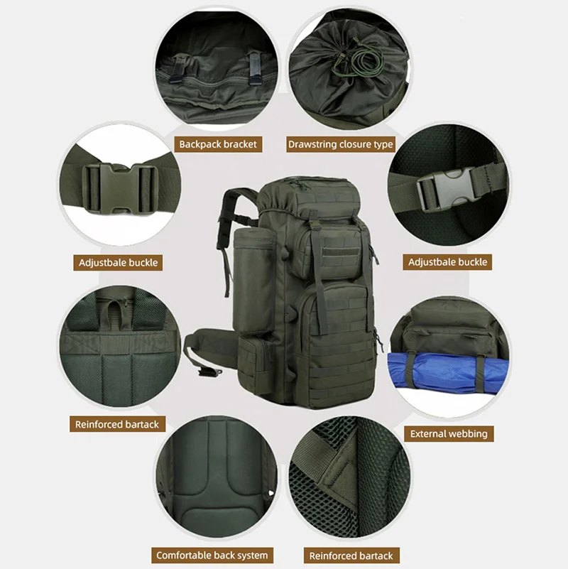 Large Tactical Hiking Backpack 3