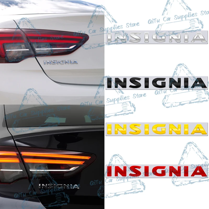 Car Styling Metal Insignia Emblem Lettering Logo Di Alta Qualità Car Rear Trunk Badge Decor Sticker Per Opel Vauxhall