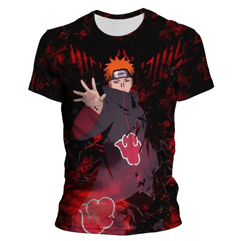 

NARUTO 2024 Summer Hot Man T-Shirt Cartoon Japanese Anime Casual Short Sleeve Children 3D Print T-Shirt Oversized