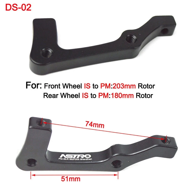 Bike Accessories Disc Brake Mount Adapter Converter Ultralight Bracket Hydraulic IS PM A B to PM A 140 160 180 203mm Rotor
