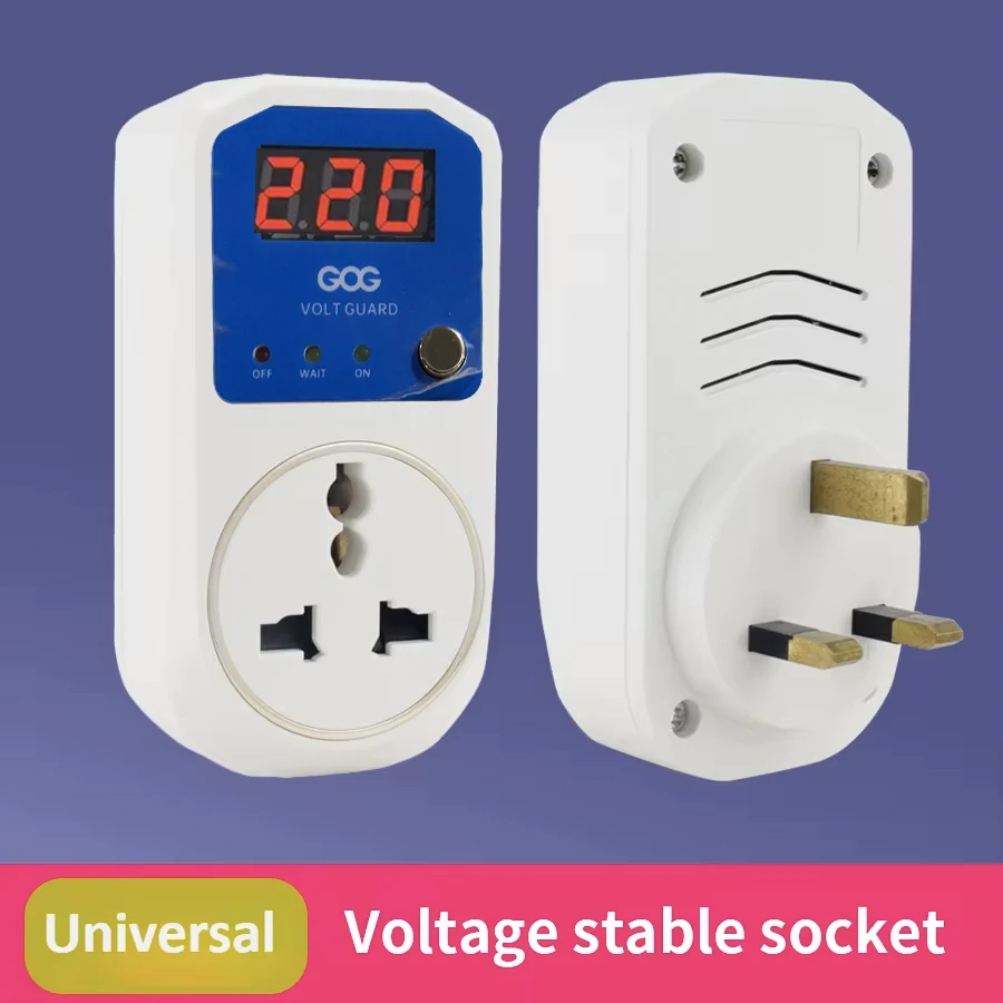 التلقائي الجهد حامي المقبس AC100-240V 13A السلطة ع...