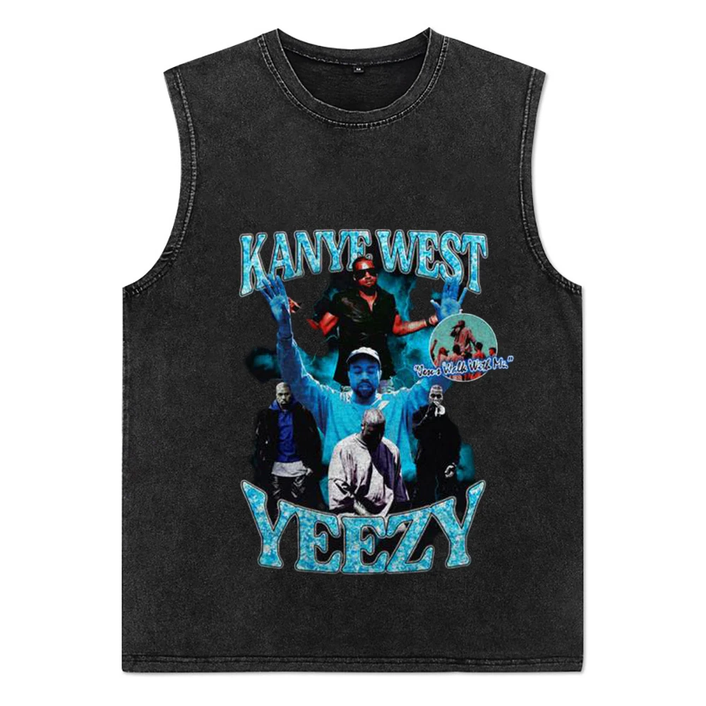 

Футболка мужская летняя винтажная из 100% хлопка, без рукавов