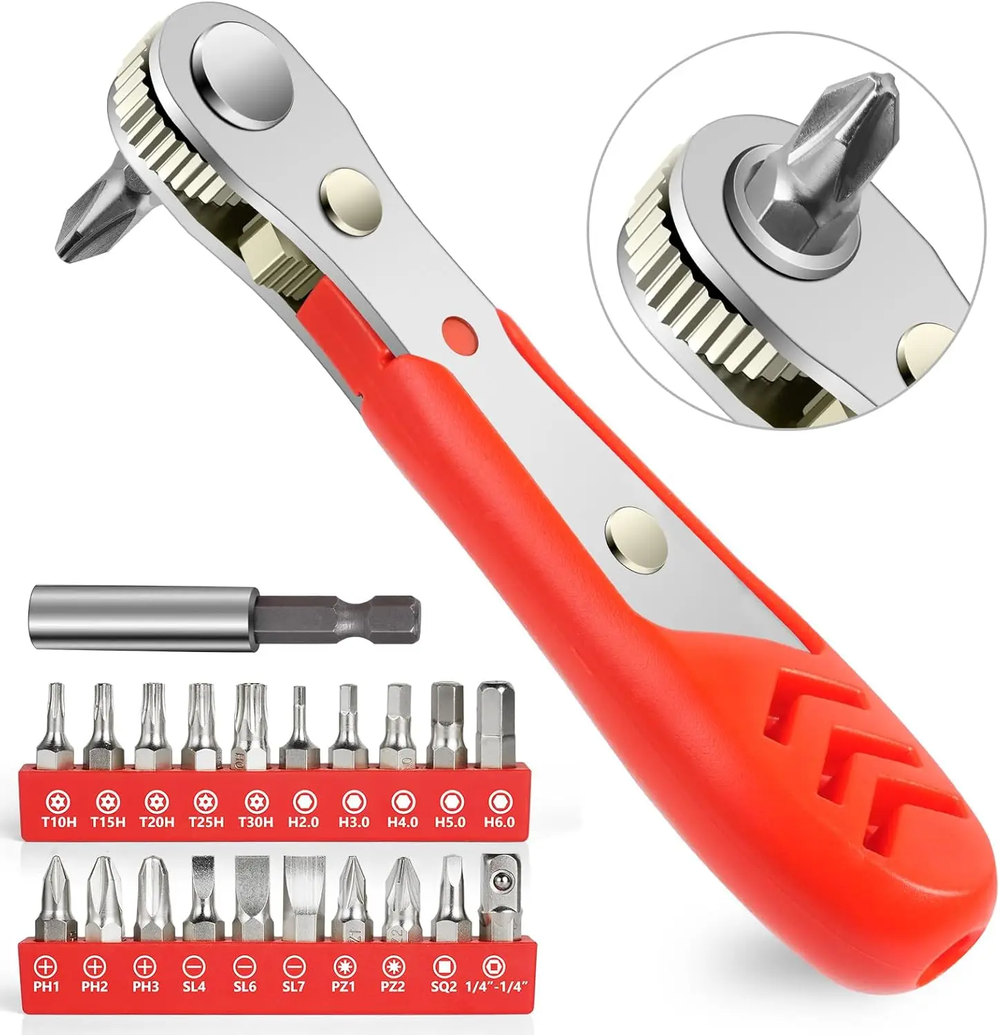 22-PCS-Ratchet-Screwdriver-Set-1-4-Mini-Ratchet-Wrench-Right-Angle ...