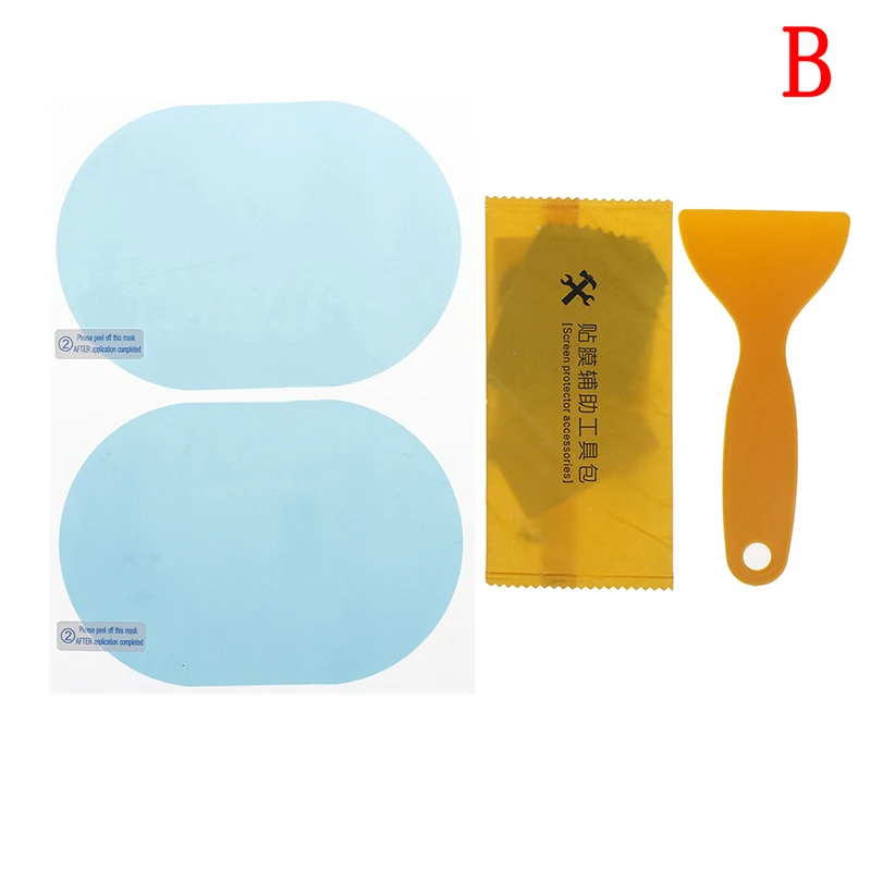 Anti-glare Waterproof Rainproof Car Mirror Window Clear 2pcs/set Car Rain Film Rearview Mirror Protective Film Anti Fog Membrane anti glare rear view mirror