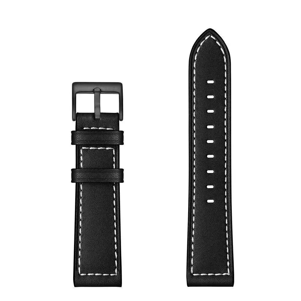 Premium Genuine Leather Watch Strap, Universal Fit, 22mm/20mm Adjustable Band