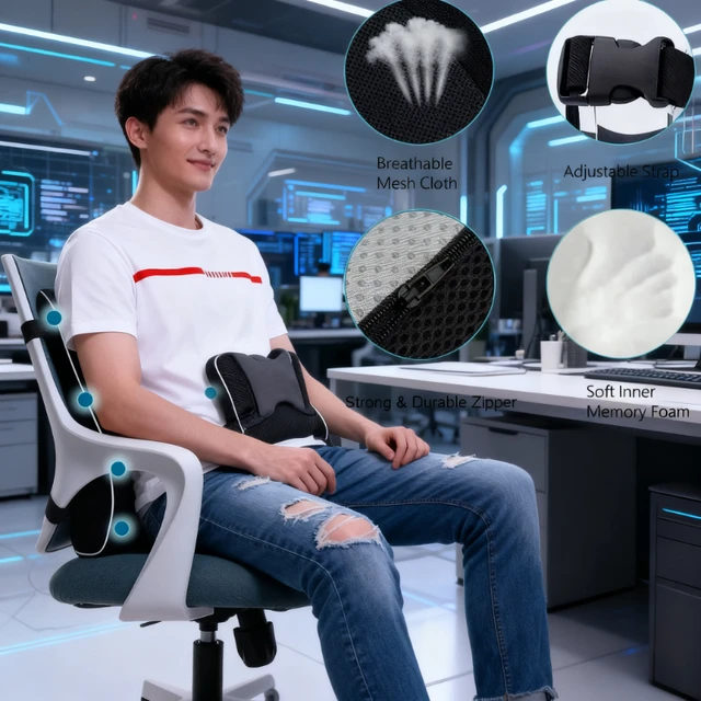 Car Seat Office Chair Back Lumbar Support