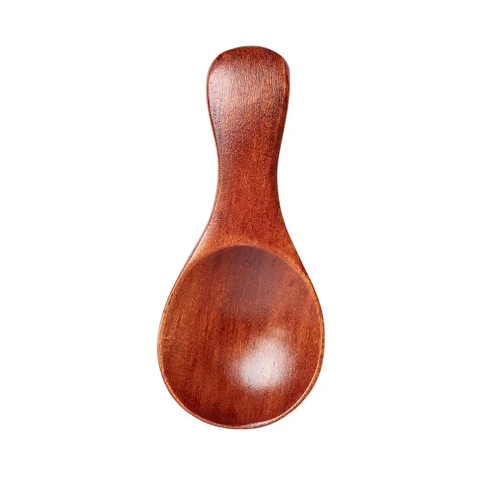 Mini Spoon Food Grade Heat-Resistant Wood Condiment Seasoning Sugar Mini Spoon for Home
