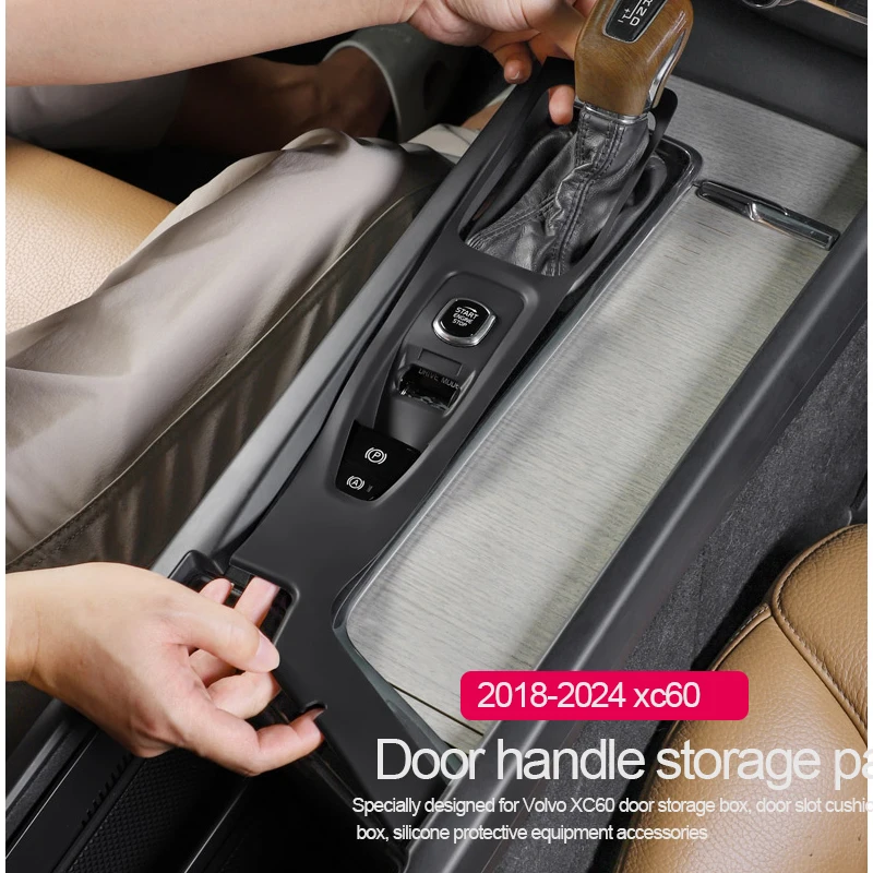 기어 시프트 단추 실리콘 패드 스크래치 방지 자동차 액세서리, 볼보 XC60 S60 V60 인테리어 컨트롤에 적합