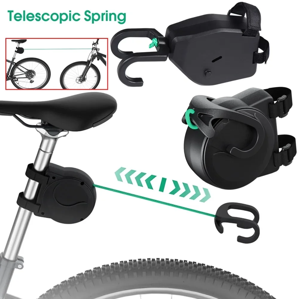 Bicycle Tow Rope Mountain Bike Flexible Retractable Bike Tractor Parent-Child Pull Rope Towing Trailer Outdoor Cycling Tools 1PC