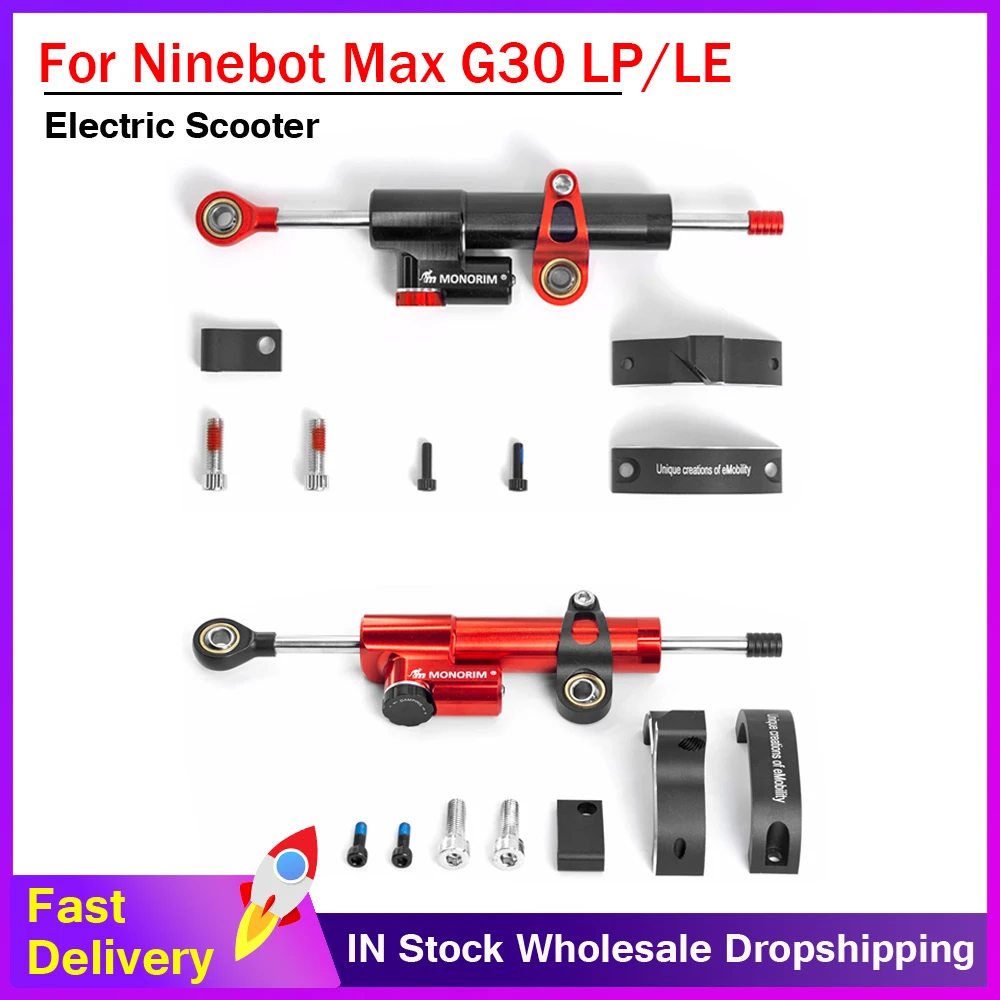 

Monorim V2 Steering Stabilize Damper Bracket Mount for Ninebot Max G30 LE/LP E-Scooter Shock Absorber Fixed Direction Parts