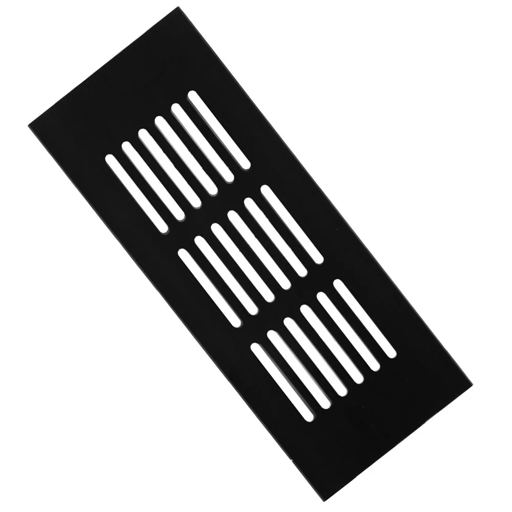 

Air Vent Grille Ventilation Grille For Wardrobes Shoe Cabinets Ventilation-Cover Aluminum Alloy Black Cabinet Easy To Install