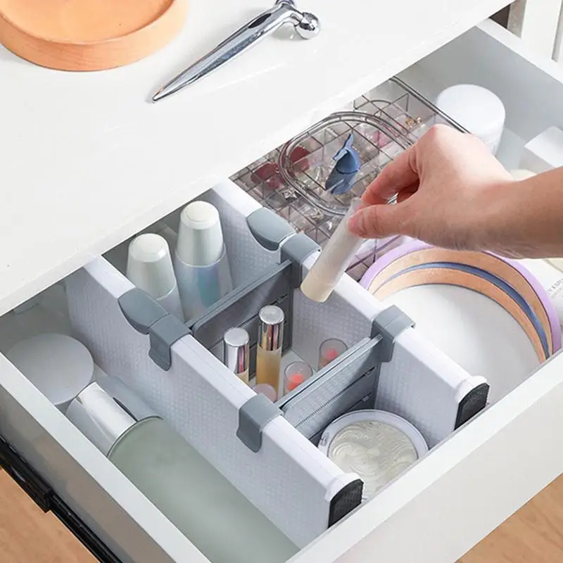 Separadores de cajones de cocina, organizador expandible con extremos de espuma, divisor ajustable y expandible para cocina 