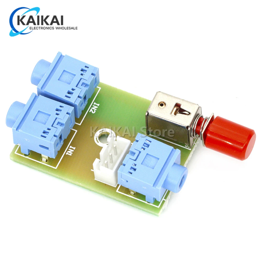 Xh-M371 3.5 Audio 2 Vie In 1 Uscita Modulo Di Commutazione Audio Scheda Di Commutazione Interruttore Presa Audio Scheda Pcb Elettronica Fai Da Te