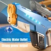Children Fully Automatic Repeater Water Guns Hand Self-integration High-pressure Absorb Water Electric Water Gun Toys for Kids 4