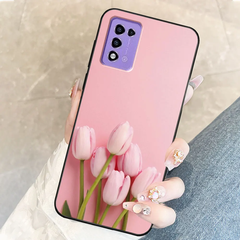 Floral Marble TPU Soft Silicone Phone Case - Protective Bumper Cover