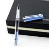 New Resin Transparent Vacuum Fountain Pen Quality EF/F Nib 0.38/0.5mm Smooth Ink Gift Pen for Office Business School 4