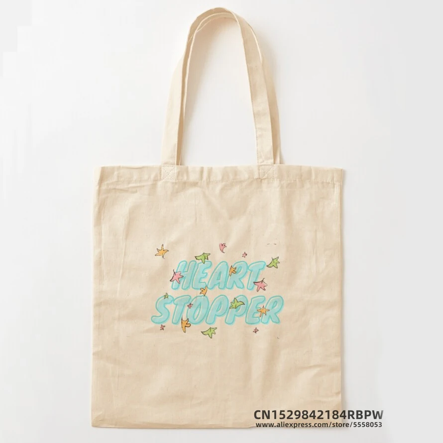 Heartstopper - Charlie And Nick - Hi Tote Bag Girls Pacakge Hand Bag Donna Eco Borse Shopper A Tracolla Riutilizzabili Bolsas De Tela