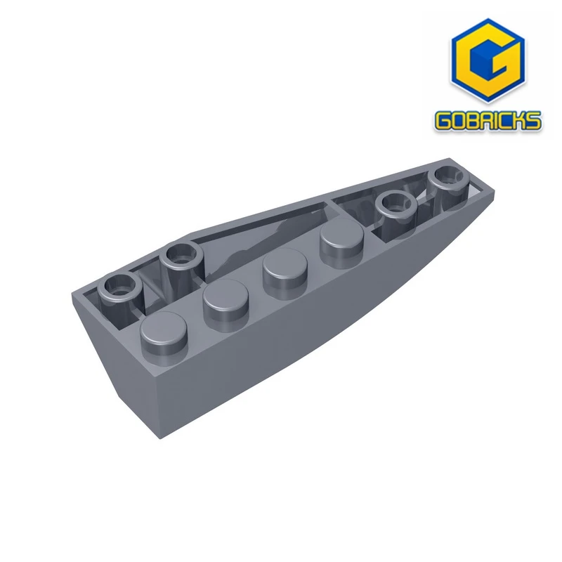 

Gobricks GDS-766 Wedge brick2x6 Reverse wedge (left) compatible with lego 41765 children's DIY Educational Building Blocks Tech