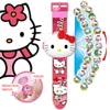 Sanrio Hello Kitty Toys Set 3D Projection Digital Watch Cinnamoroll Kuromi Melody Anime Action Figures Model Toy Kid Gift