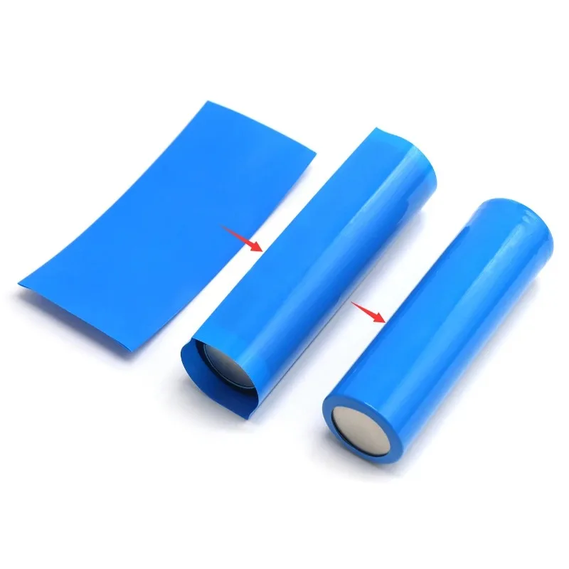 Heat Shrink Tubing 100Pcs Flat PVC For 18650 Battery Shrink Film Sleeve Self-Adhesive Insulator