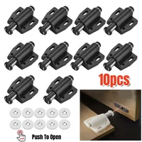 10 ชิ้น Strong Magnetic Pressure Push To Open Touch Latch ประตูตู้ Rebound Single Touch แม่เหล็กสําหรับอุปกรณ์ฮาร์ดแวร์ภายในบ้าน 1