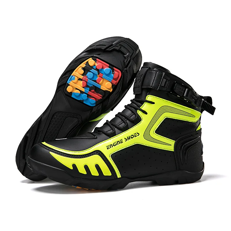 Motorcycle Boots New Men Motos Breathable Anti Slip Riders Boots Motocross Riding Ankle Boots Motorbike Racing Shoes
