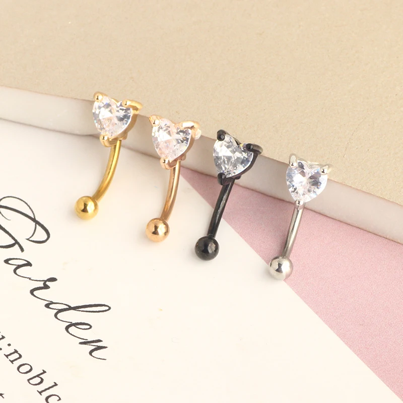 Rook Piercing Jewelry Rook Earrings for Women Eyebrow Rings Surgical Steel 16g Curved Barbell Snug Daith Surface Tragus Piercing