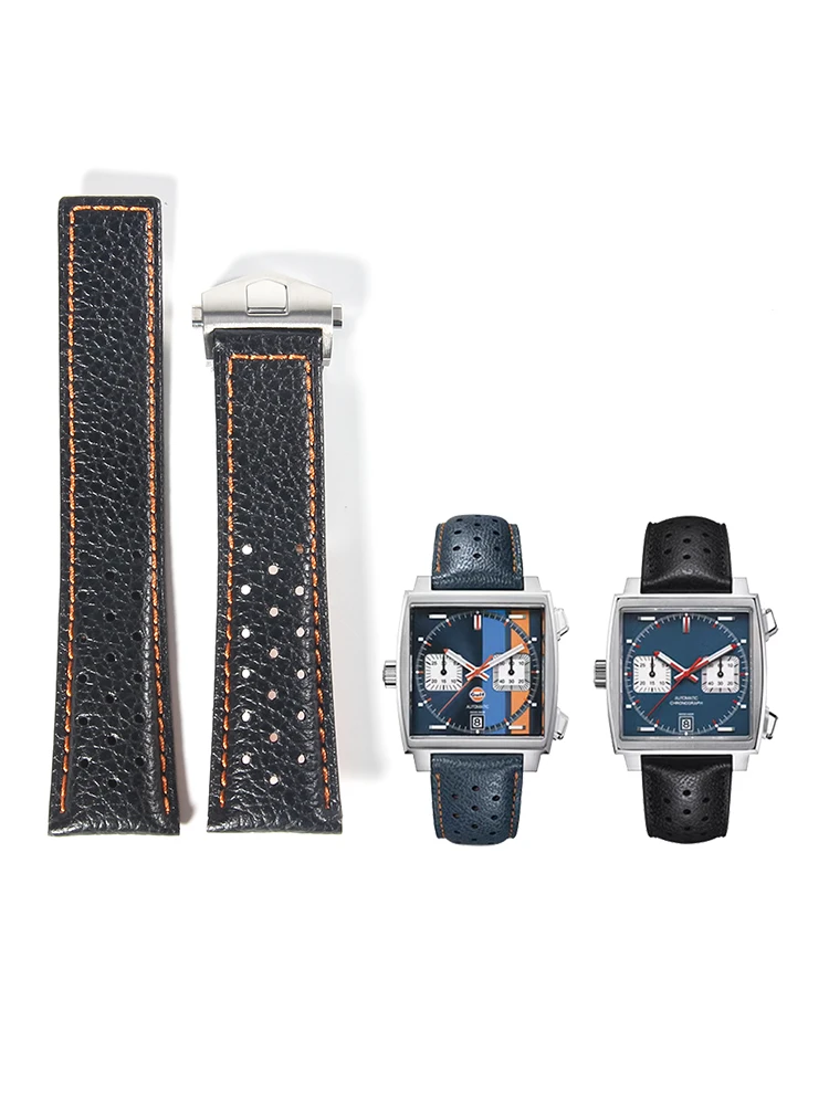 Cinturino Per Orologio Con Fibbia Pieghevole Da Uomo Confortevole In Pelle Bovina Per Tag Heuer Heritage 6 Cintura In Calila 1887 Cinturini In Vera Pe