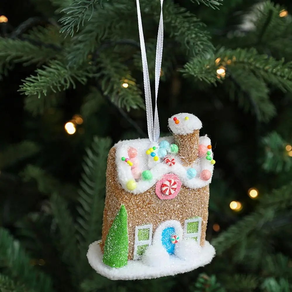 Cute Christmas Ice Cream Pendant Foam DIY Snowman Pony Ornaments Pink Realistic Christmas Tree Hanging Decoration