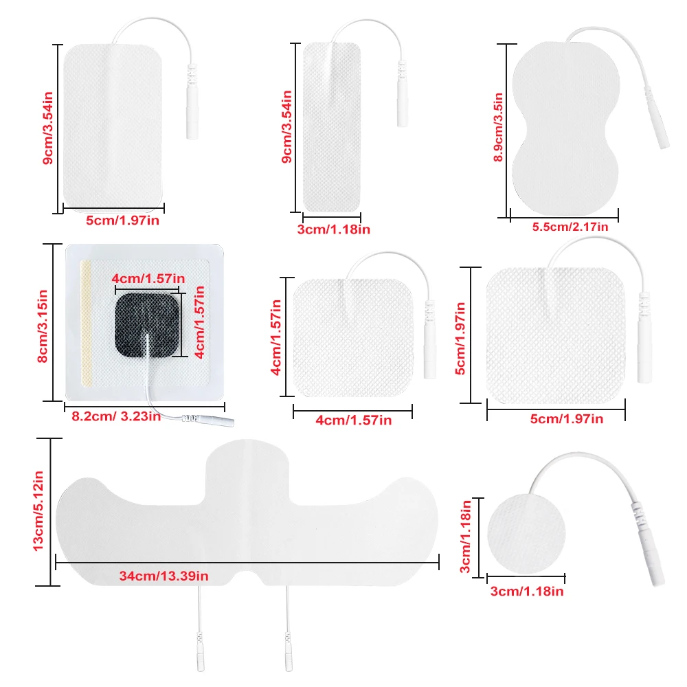 Electrode Pads Tens Conductive Gel Reusable Self-Adhesive For Massager
